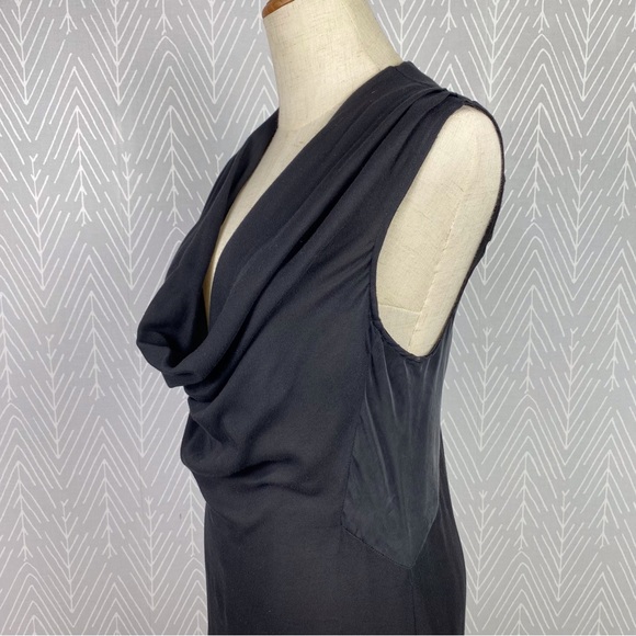 HELMUT LANG Cowl Neck Black Dress - Picture 3 of 9